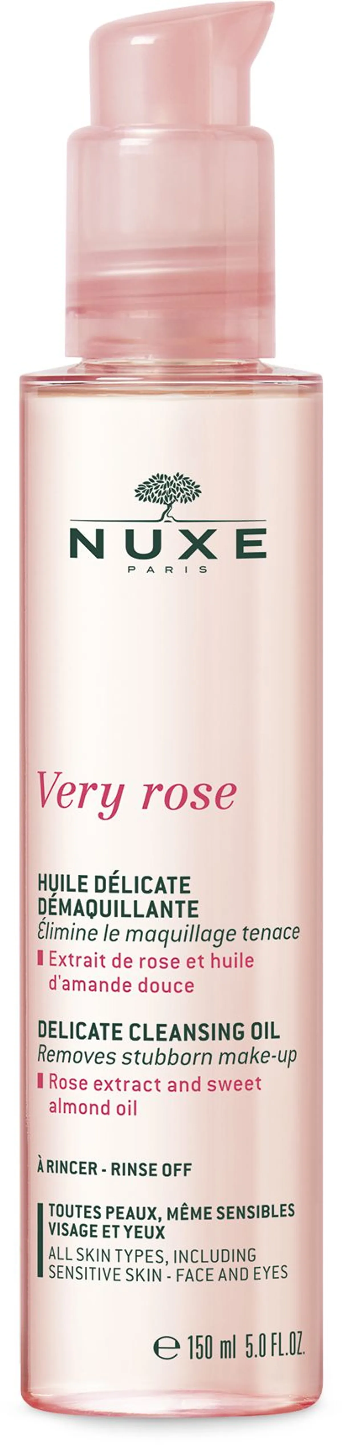 Nuxe Very Rose Huile Delicate Demaquillante 150ml