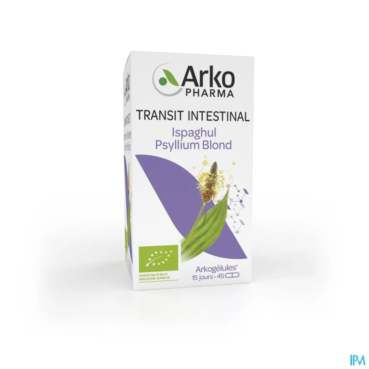 Arkogélules Ispaghul Psyllium Blond Bio 45 Gélules