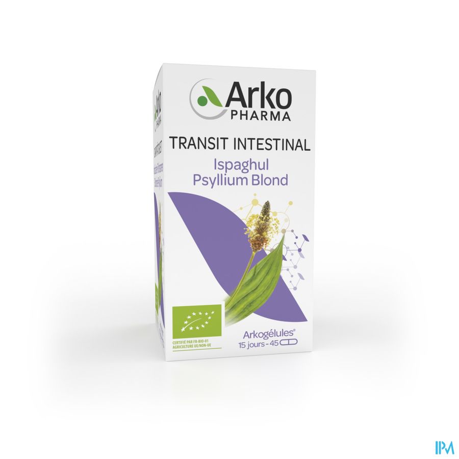 Arkogélules Ispaghul Psyllium Blond Bio 45 Capsules - Arkopharma
