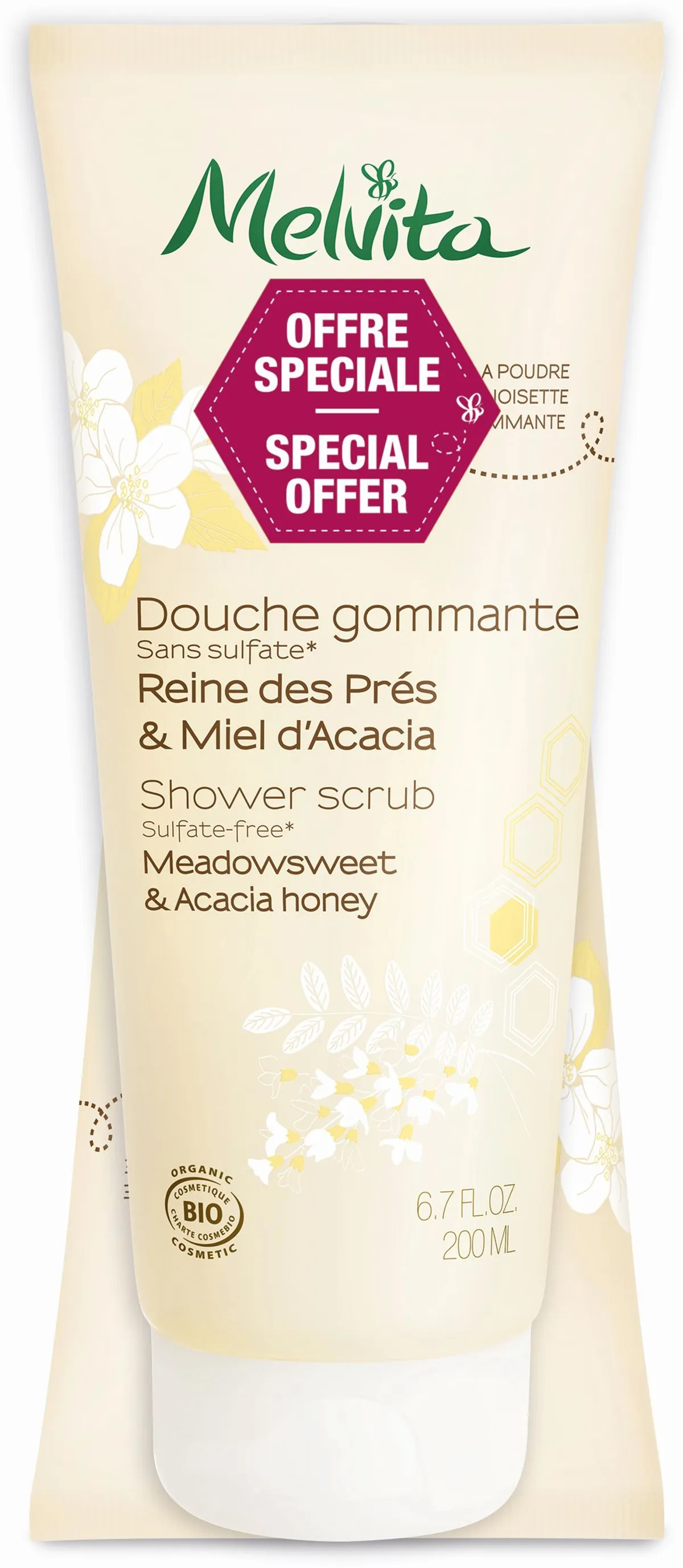 Melvita Shower Gels Duo Yellow Fruits Scrub2x200ml