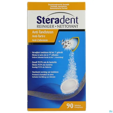 Steradent Anti-tartre 90 Comprimés