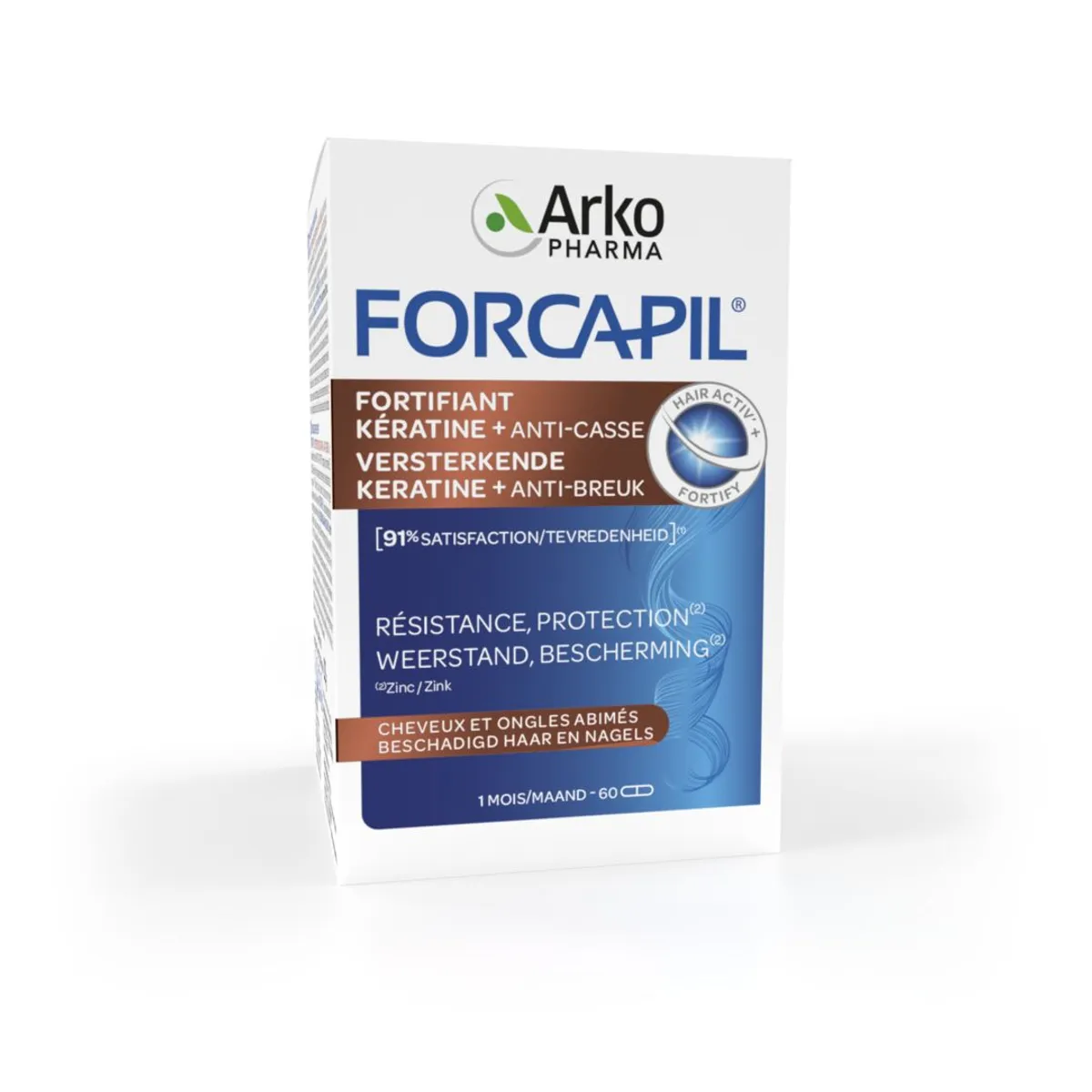Forcapil Verstevigende Keratine+ 60 capsules