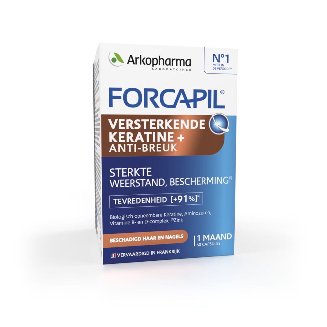 Forcapil Verstevigende Keratine+  60 capsules - Arkopharma