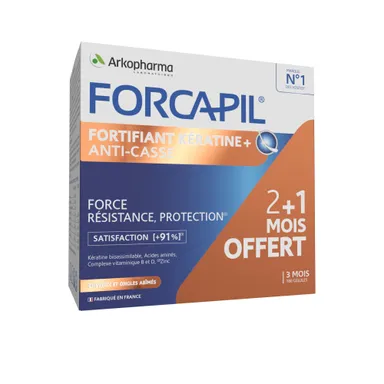 Forcapil Keratine+ Lot Caps 180