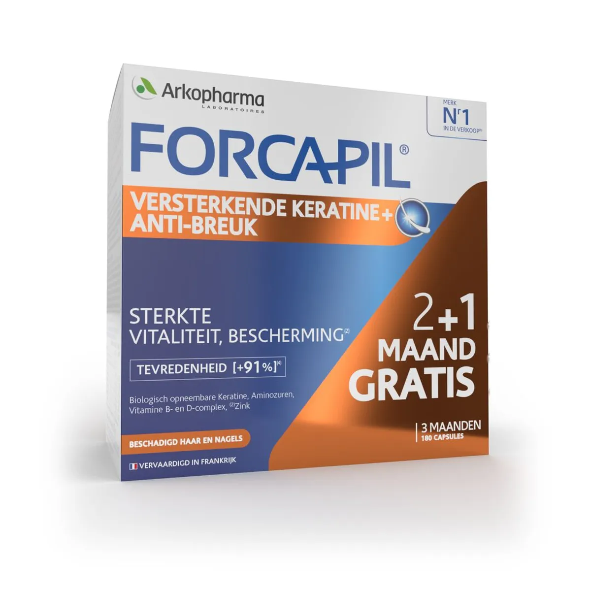 Forcapil Keratine + Lot Caps 180