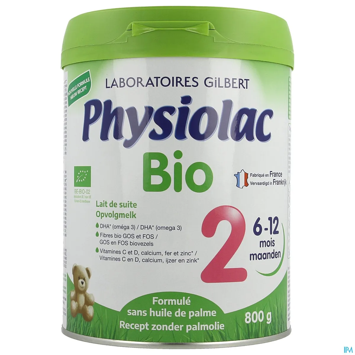 Physiolac Bio 2 Lait Poudre Nouvelle Formule 800g