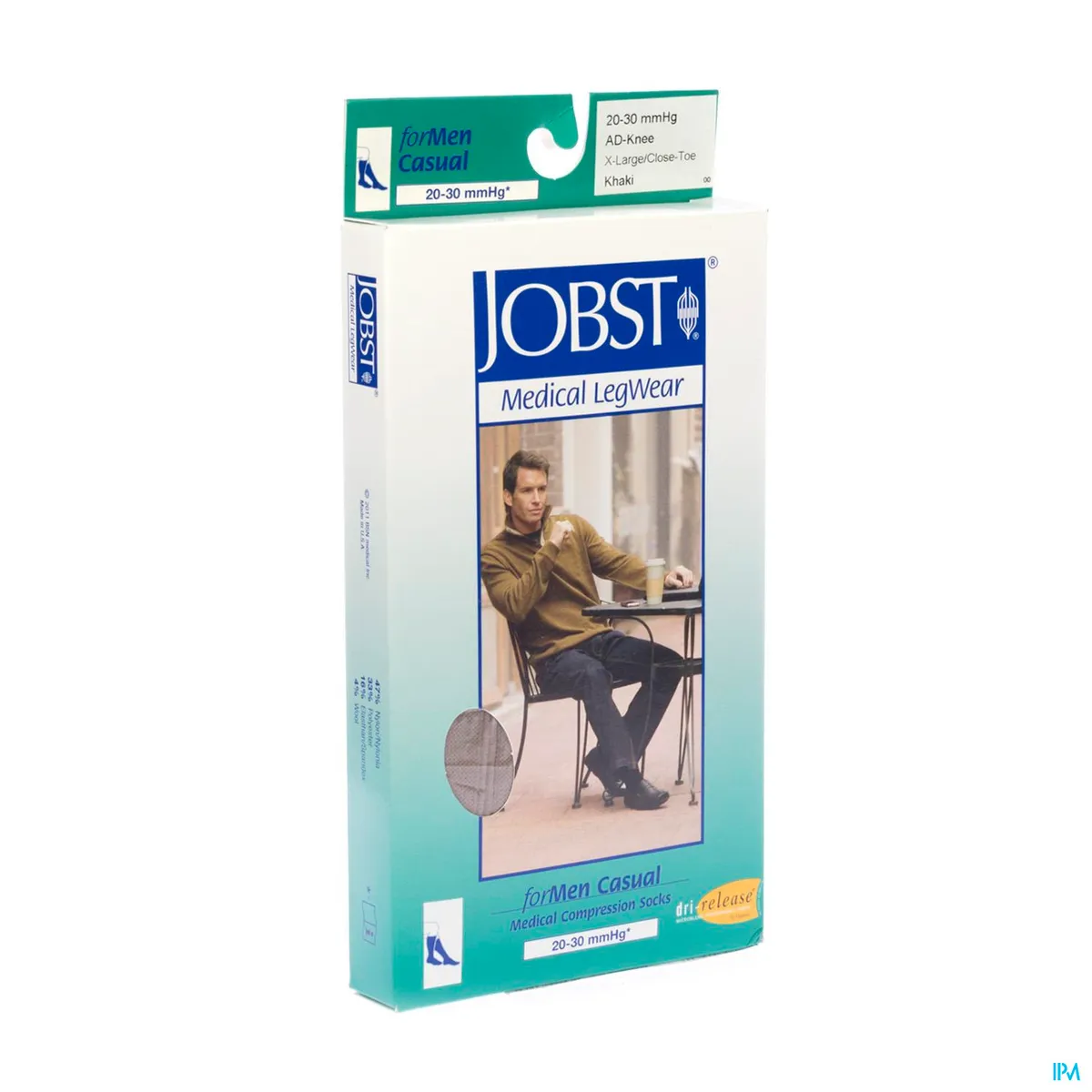 Jobst For Men Casual C2 20-30 Ad Khakixl 1p