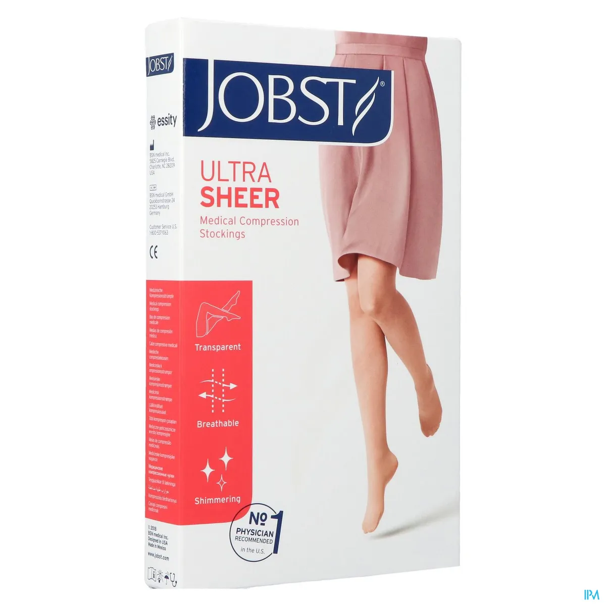 Jobst Ultrasheer Comf.c1 Bas Jarret Suntan Xl