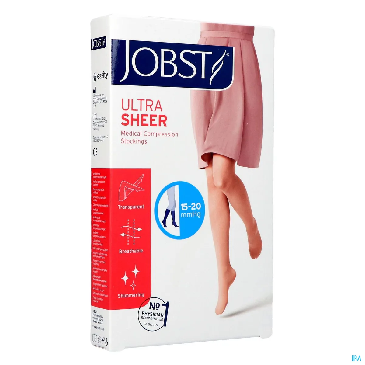 Jobst Ultrasheer Comf.c1 Bas Ort.ouv.naturalxl