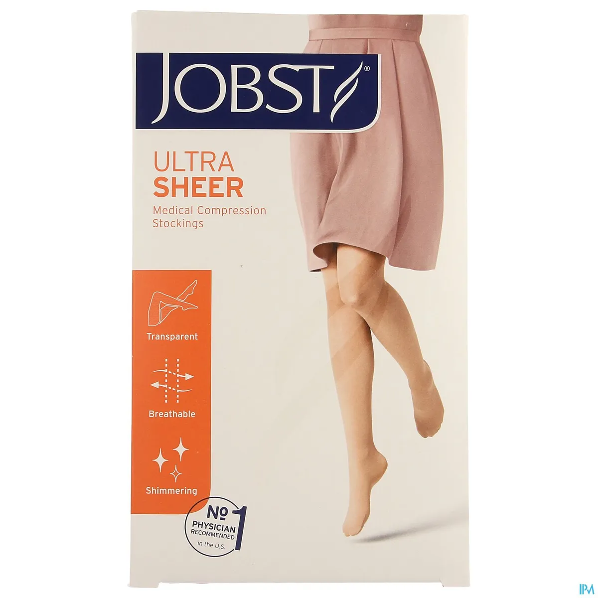 Jobst Ultrasheer Comf.c1 15-20 Ag Natural L Nop