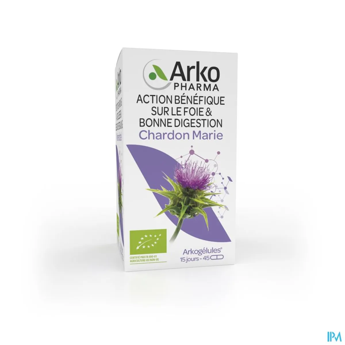 ArkoGélules Chardon Marie 45 Gélules Végétales