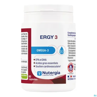 Nutergia Ergy 3 Omega 3 Caps 60