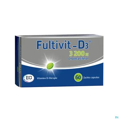 Fultivit-D3 3200 IU 60 Capsules Molles