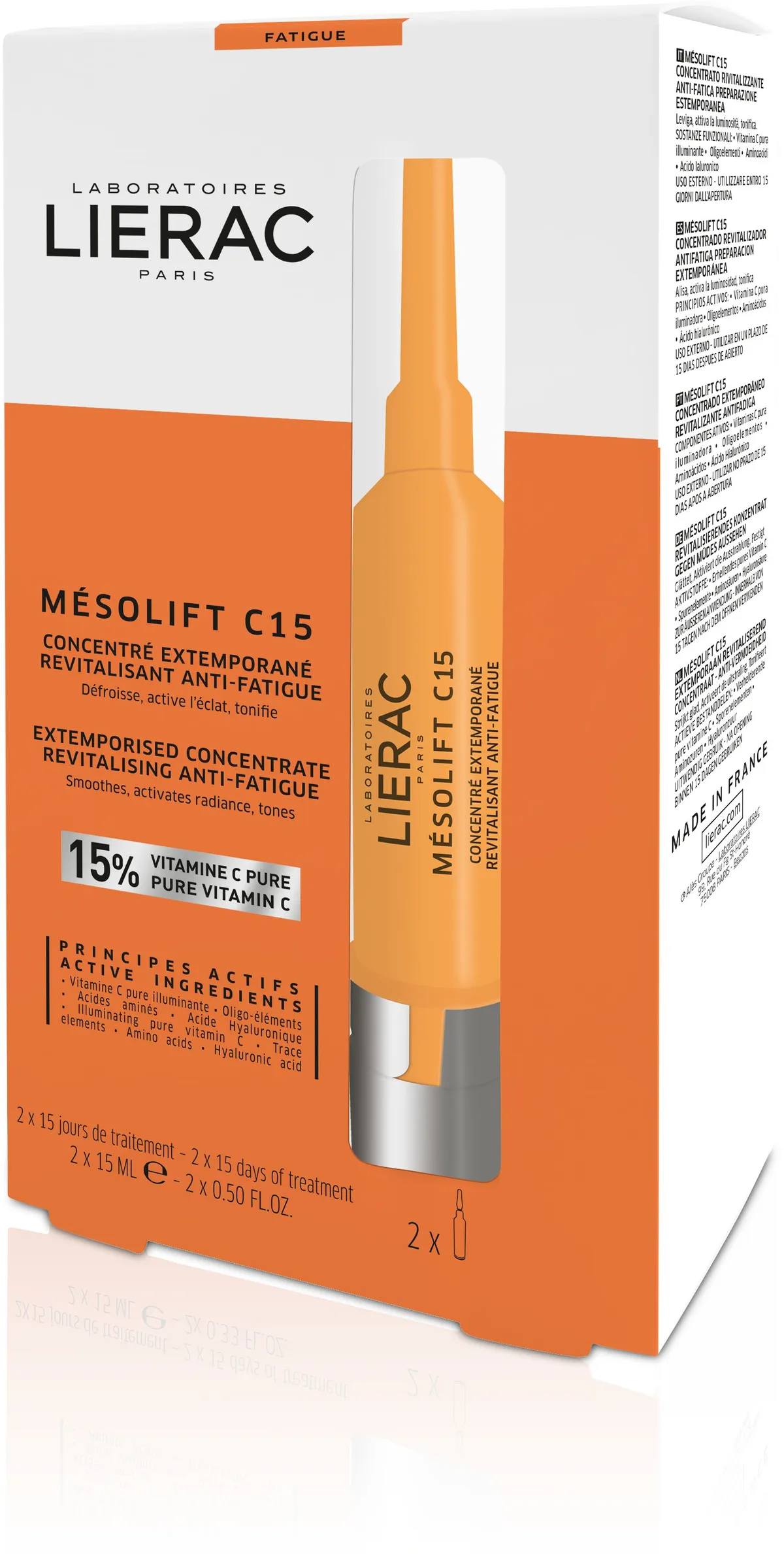 Lierac Mesolift C15 Concentré Ampoule 2x15ml