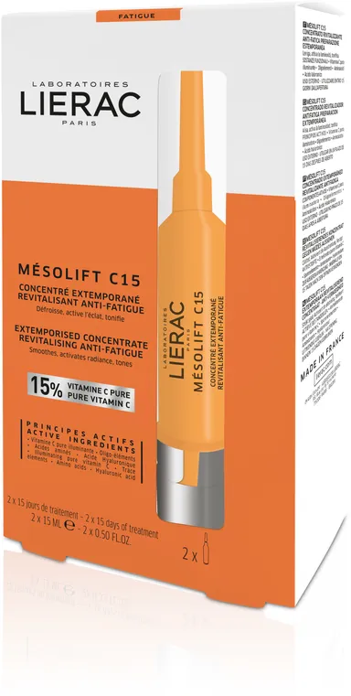 Lierac Mesolift C15 Concentraat Ampullen 2x15 ml