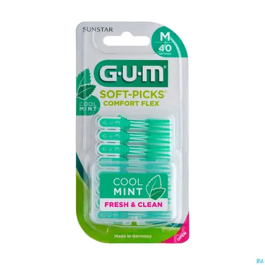 Gum Softpicks Comfort Flex Medium Mint 40 Bâtonnets