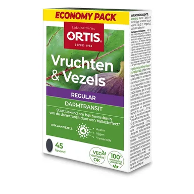 Ortis Fruits & Fibres Regular Ecopack 45 Tabletten