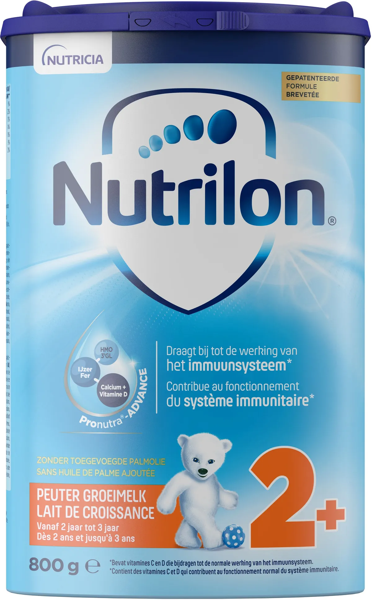 Nutrilon 2+ Peuter Groeimelk Kinderen Vanaf 2 Jaar Poeder Blik 800g