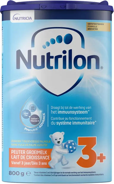 Nutrilon 3+ Peuter Groeimelk Kinderen Vanaf 3 jaar in Poeder Blik 800g
