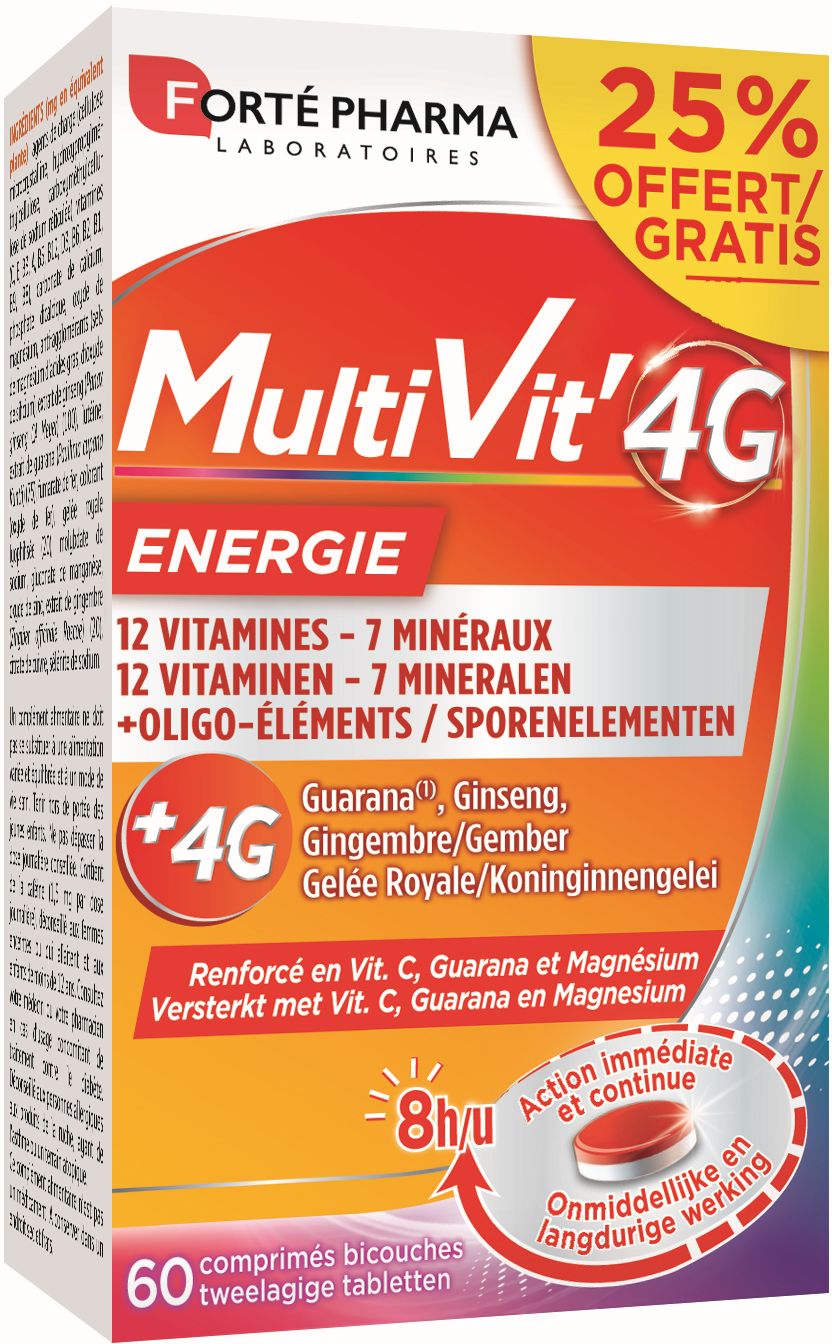 Forté Pharma MultiVit '4G Energie 60 Tabletten - FORTE PHARMA
