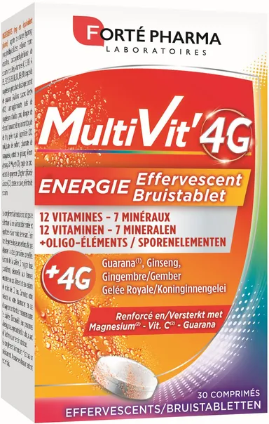 Forté Pharma MultiVit '4G Energie 30 Bruistabletten