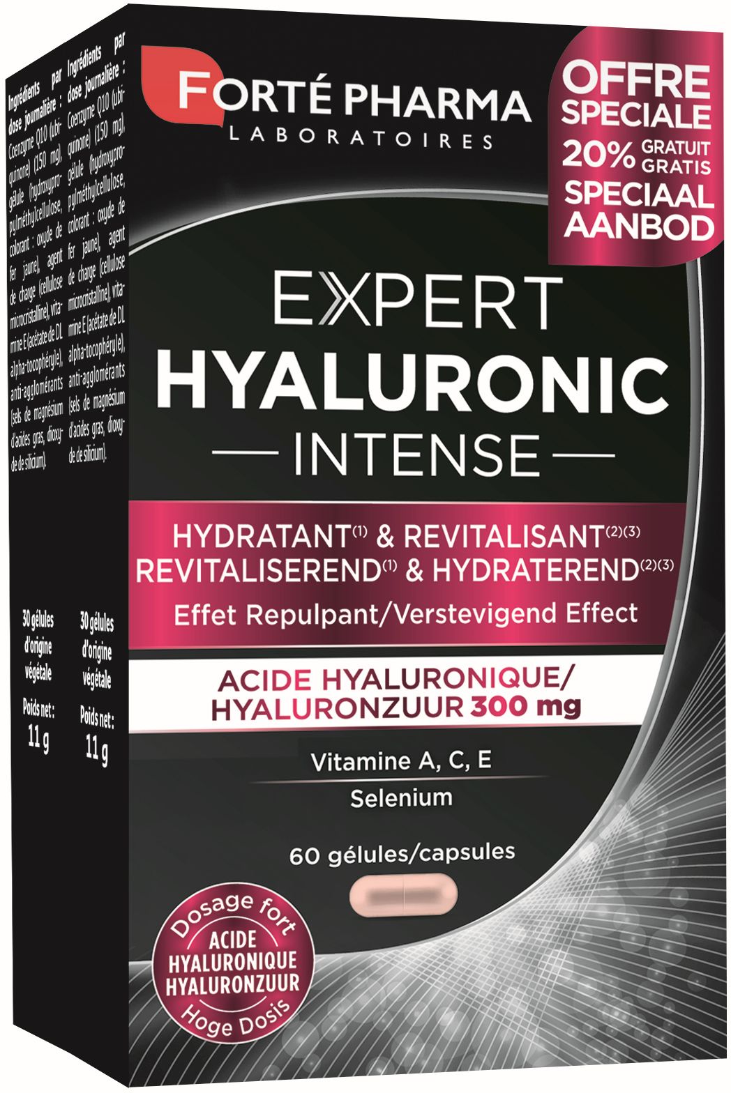 Forté Pharma Expert Hyaluronic Intense 60 Capsules