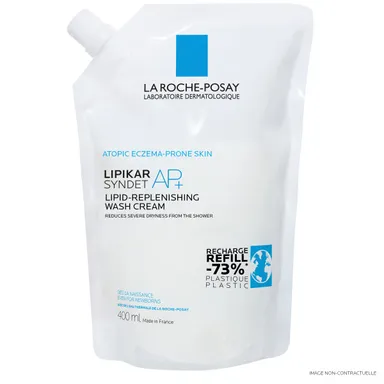 La Roche-Posay Lipikar Syndet AP+ Reinigende Gel-Crème Anti-Irritatie Navulling 400ml