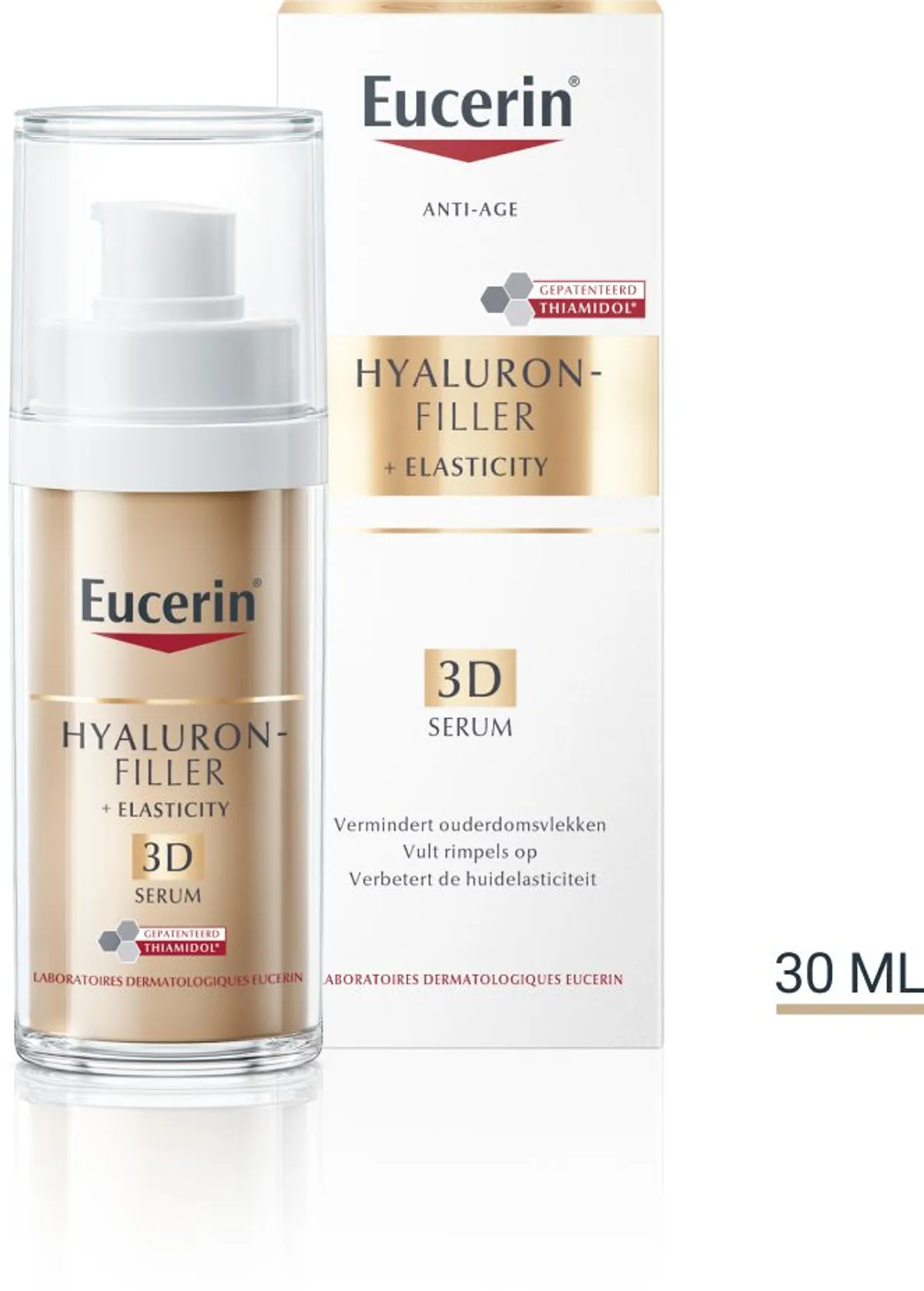 Eucerin Hyaluron-Filler + Elasticity 3D Serum Anti-Age & Rimpels met pomp 30ml