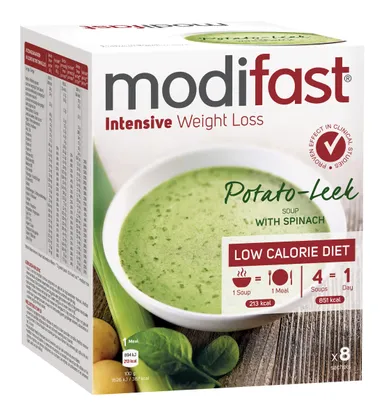 Modifast Intensive Weight Loss Soupe Pomme De Terre - Poireaux 8x55g