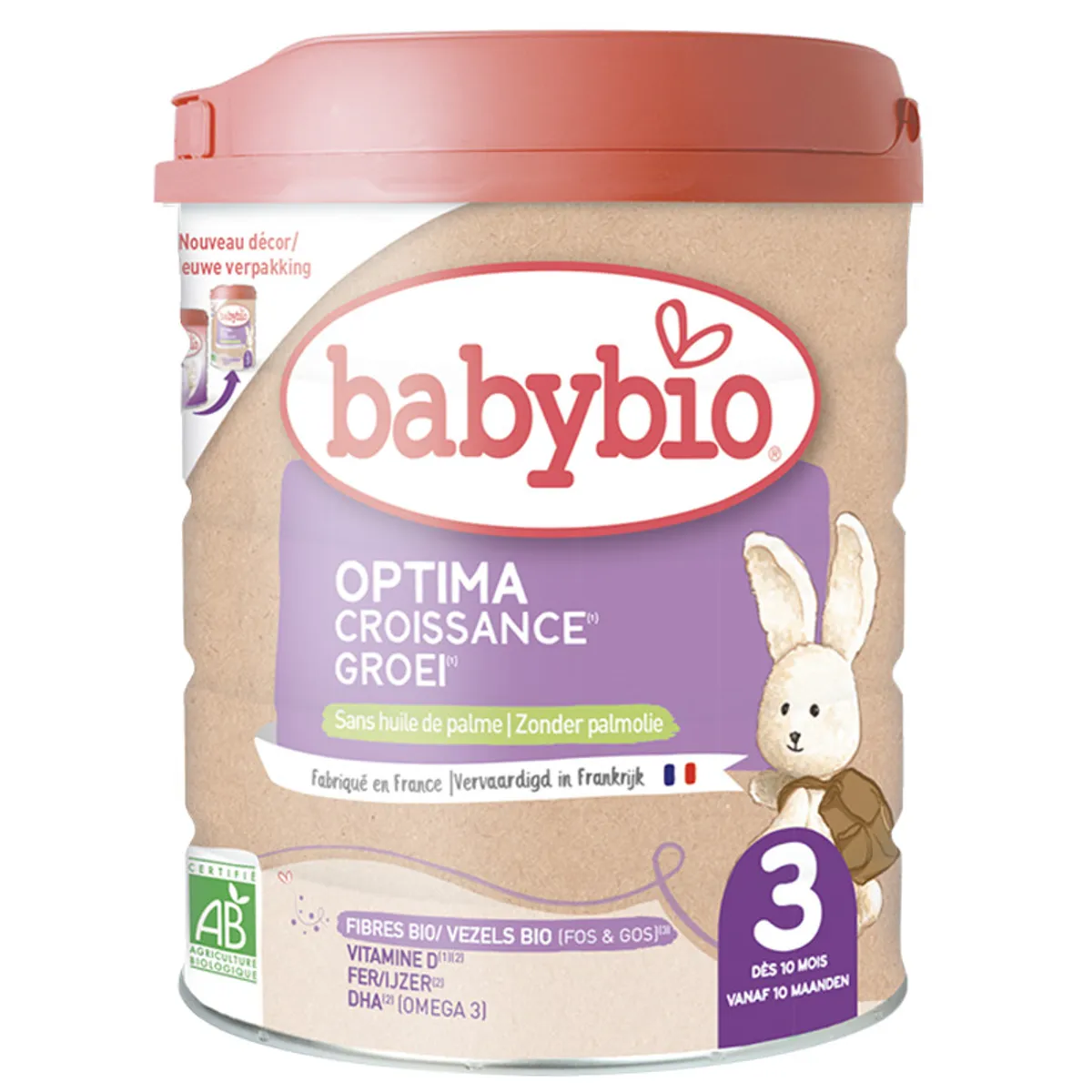Babybio Optima 3 Lait Croissance 800g