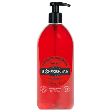 Le Comptoir Du Bain Traditionele Marseillezeep Klaproos 1 L