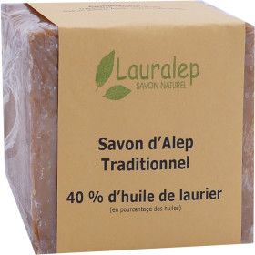 Lauralep Traditionele Aleppo Zeep 40% Laurierolie 200g - Lauralep