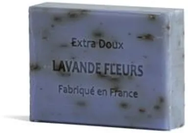 Du Monde A La Provence Rechthoekig Zeepblok Lavendel Bloemen 100 G