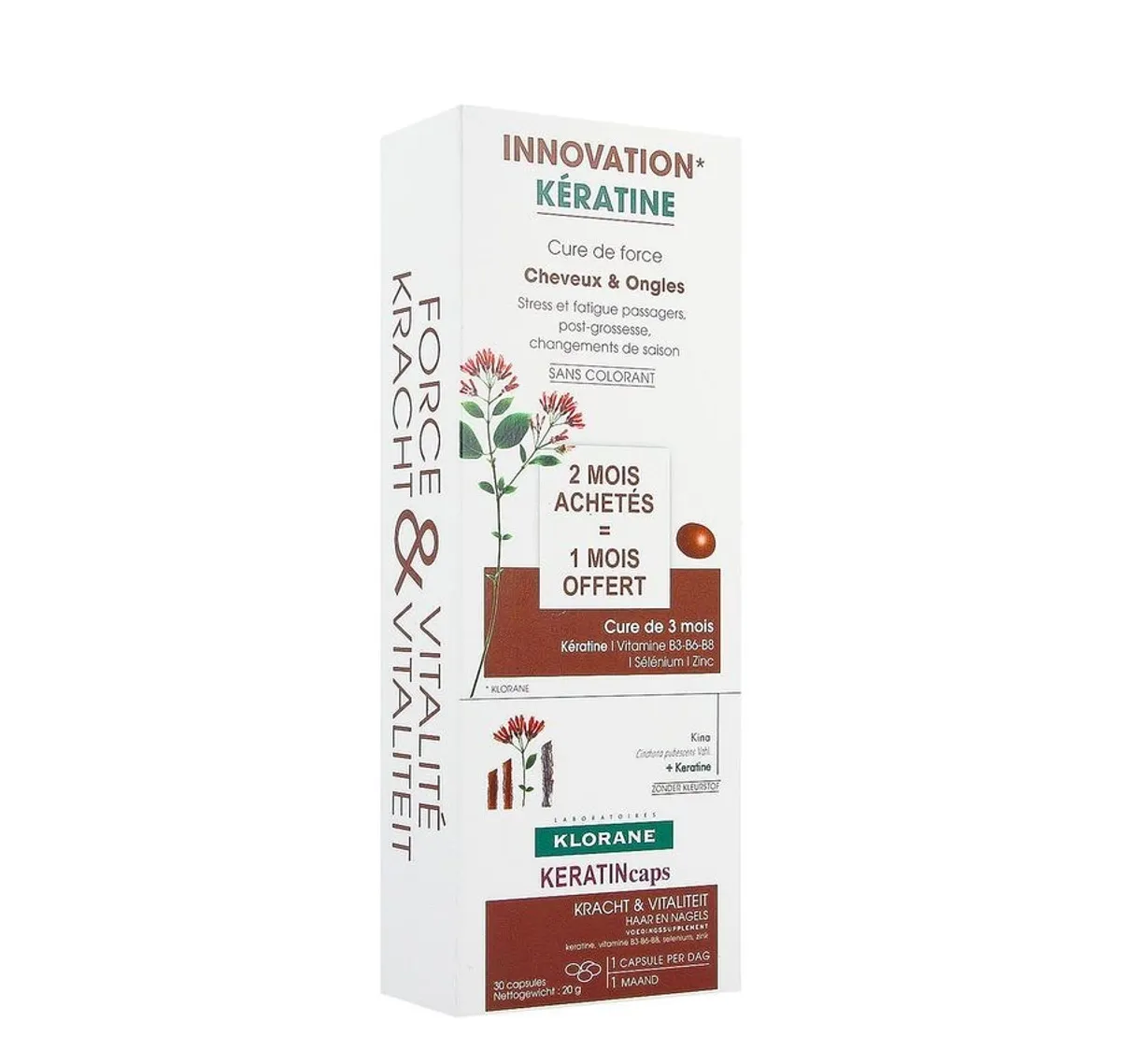 Klorane KeratinCaps 90 Capsules