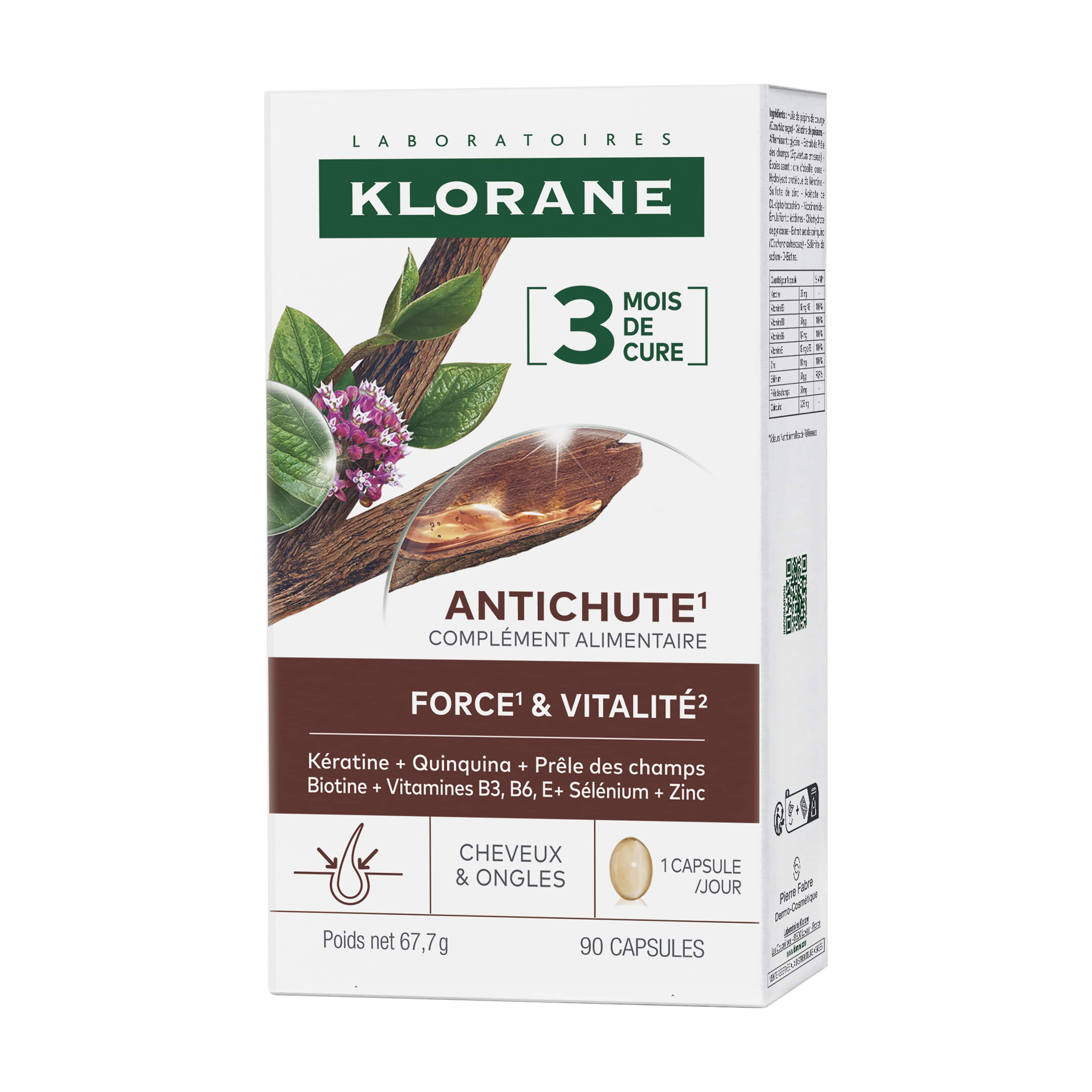 Klorane KeratinCaps 90 Capsules - Klorane