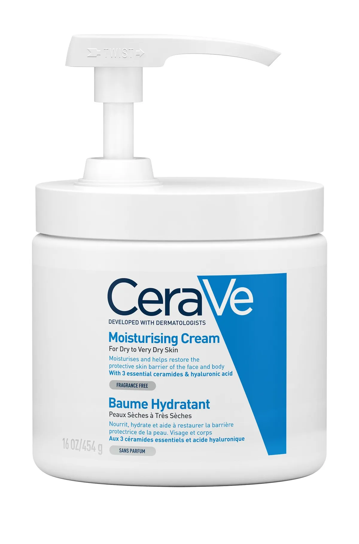 Cerave Baume Hydratant Pompe 454ml