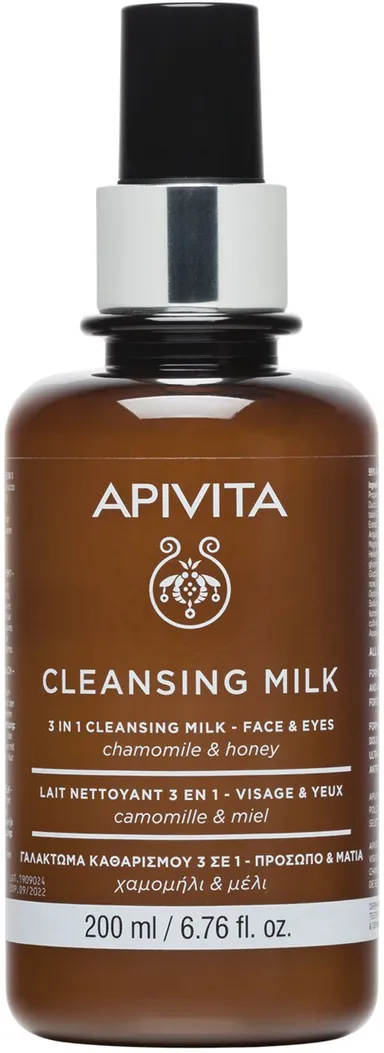 Apivita Reinigingsmelk 3-in-1 Gezicht en Ogen 200 ml