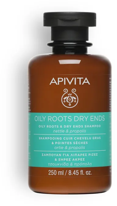 Apivita Shampoo Vette Wortels en Droge Punten 250 ml