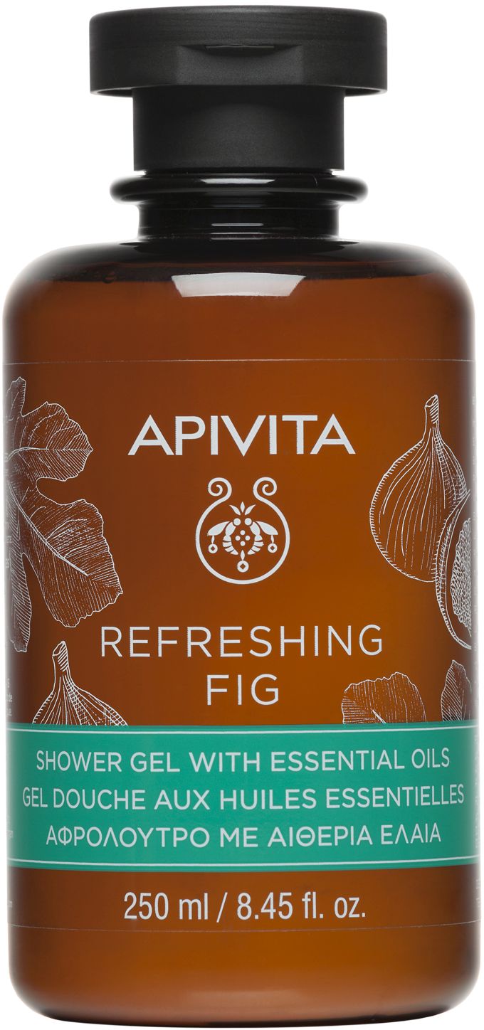 Apivita Refreshing Fig Shower Gel with Essential Oils 250 ml - Apivita