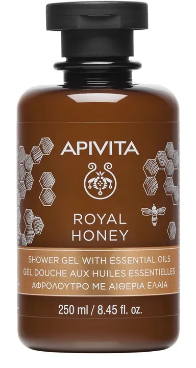 Apivita Royal Honey Shower Gel Essential Oils 250 ml