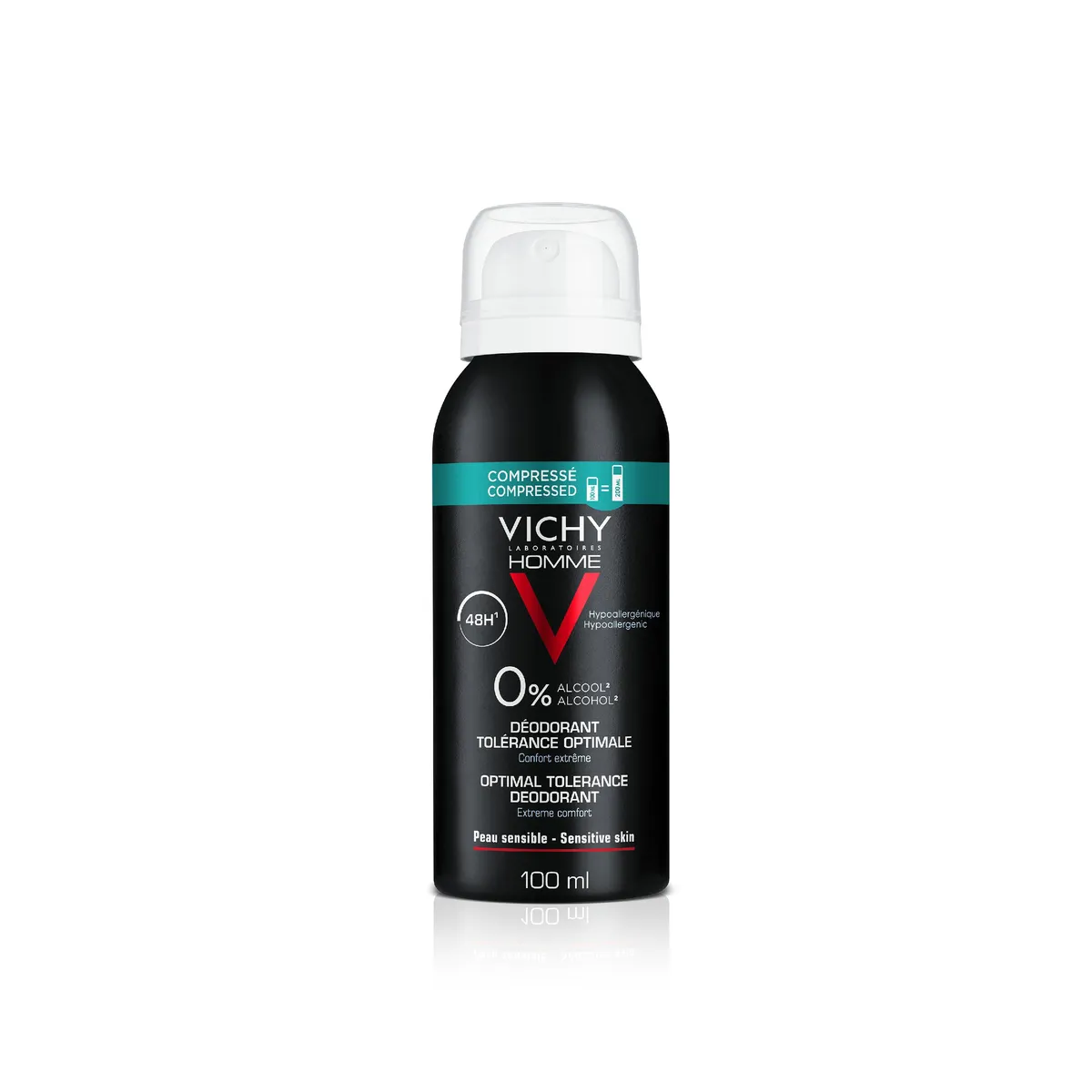 Vichy Homme Déodorant Tolerance Optimale 48h 100ml