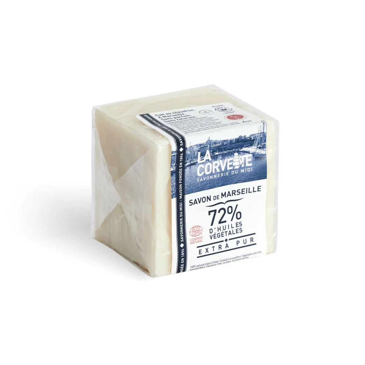 La Corvette Cube de Savon de Marseille Extra Pur 200g