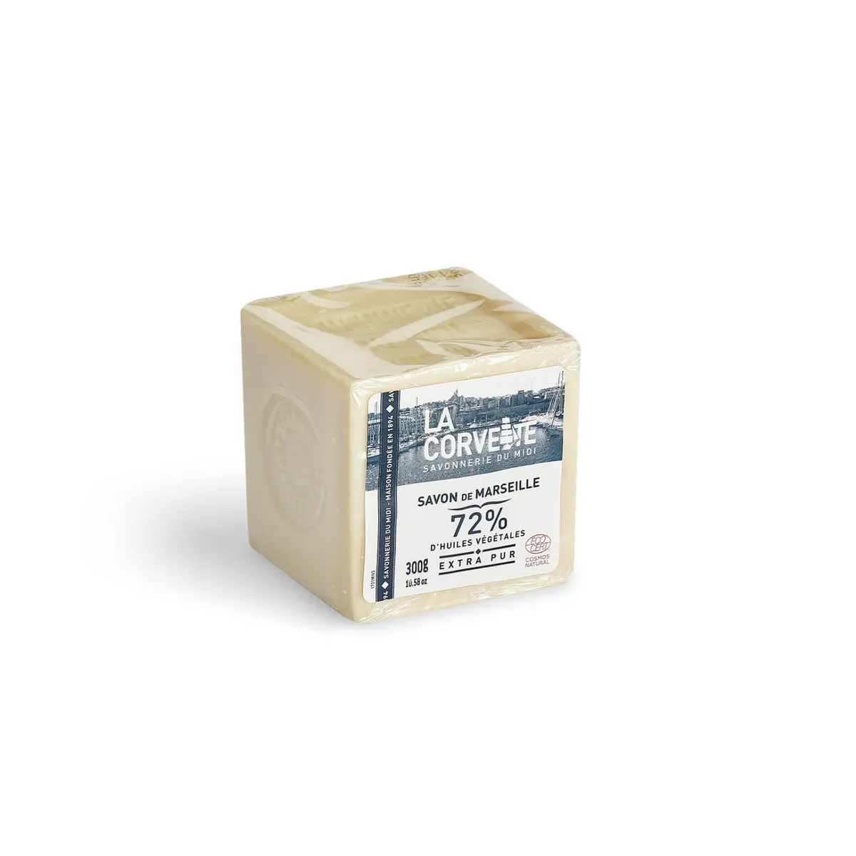 La Corvette Cube de Savon de Marseille Olive 300g