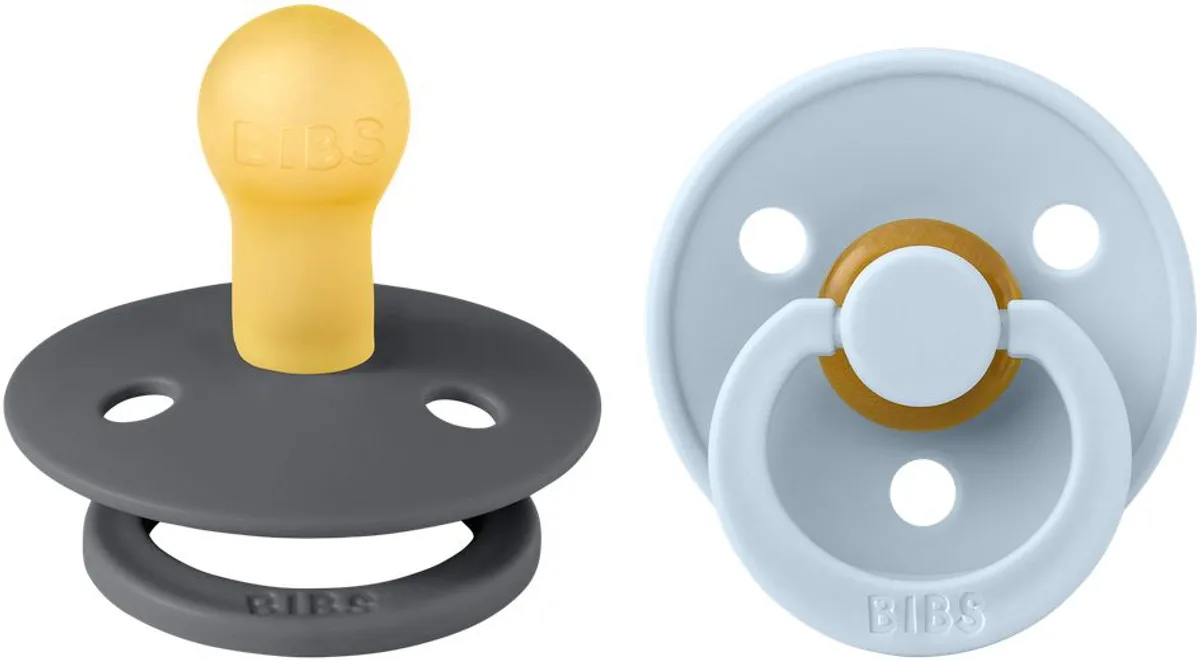 Bibs 1 Fopspeen Duo Iron Baby Blue