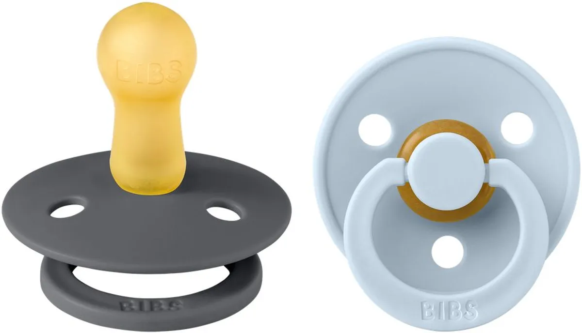 Bibs 2 Tetine Duo Iron Baby Blue