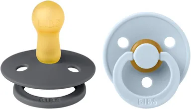 Bibs 2 Tetine Duo Iron Baby Blue