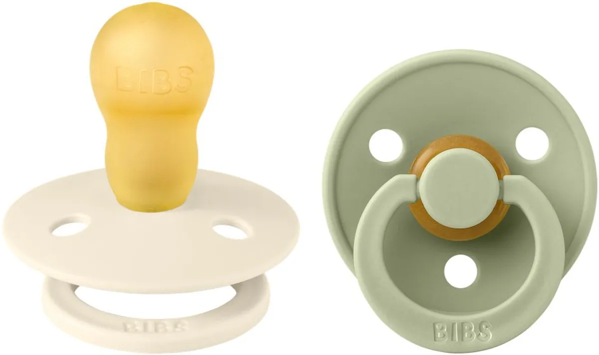 Bibs 3 Fopspeen Duo Sage Ivory