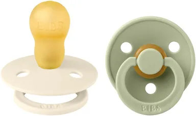 Bibs 3 Fopspeen Duo Sage Ivory