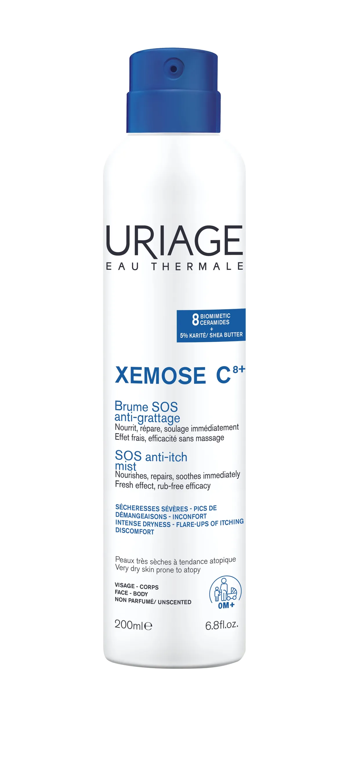 Uriage Xémose C8+ SOS Jeukwerende Mist 200 ml