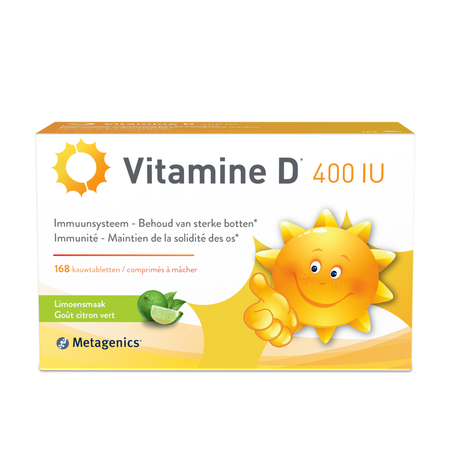 Metagenics Vitamine D 400IU Smurfen 168 Kauwtabletten